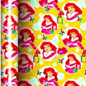 LITTLE MERMAID CHRISTMAS WRAPPING PAPER